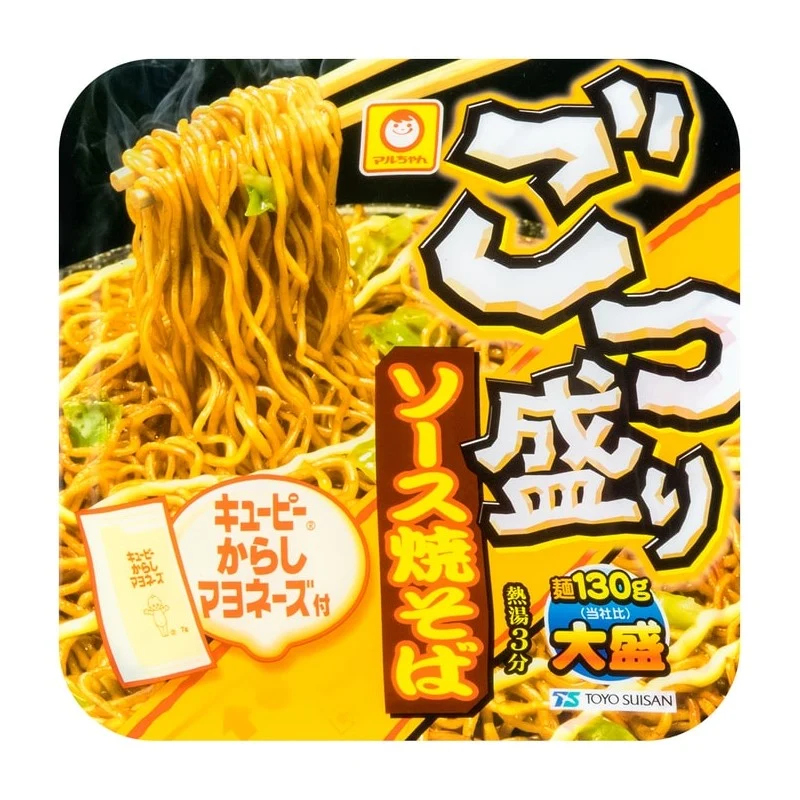 [Self-operated] Japan MARUCHAN Japanese sauce fried noodles mustard mayonnaise flavor 171g The world's top ten most delicious instant noodles ramen instant noodles fast food noodles midnight snack
