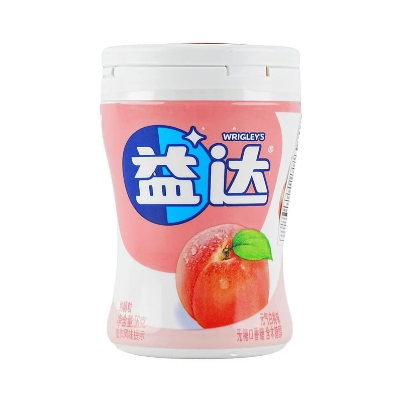 [Self-operated] China EXTRA Yida sugar-free xylitol chewing gum Yuanqi white peach flavor 40 pieces 56g fresh breath mint candy