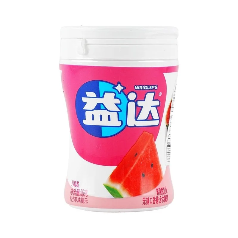 [Self-operated] China EXTRA Yida sugar-free xylitol chewing gum rushing watermelon flavor 40 pieces 56g fresh breath mint candy