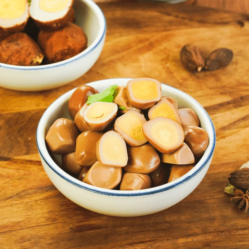 [Self-operated] China Shangba Quail Eggs Braised Flavor 80g Ready-to-eat Internet celebrity braised snacks leisure food snacks