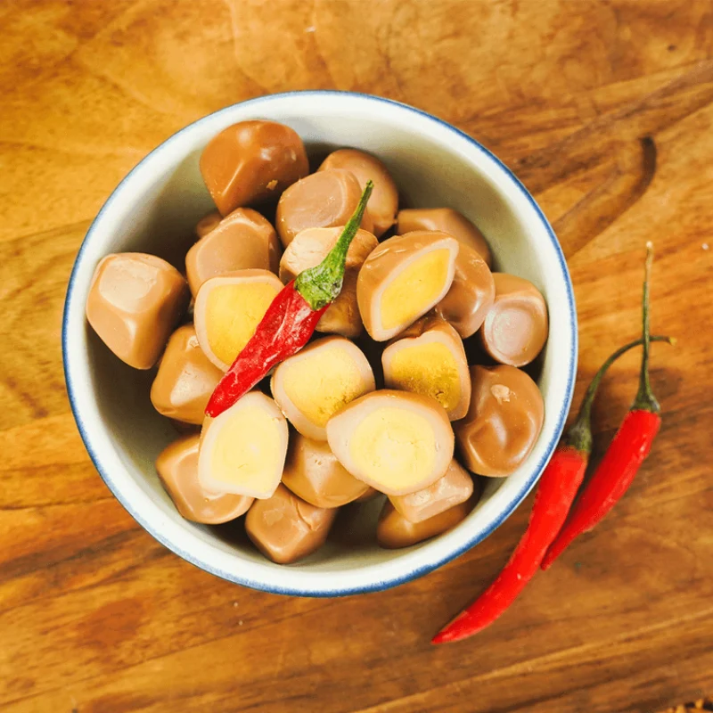 [Self-operated] China Shangba Quail Egg Spicy Flavor 80g Ready-to-eat Internet celebrity marinated snacks leisure food snacks