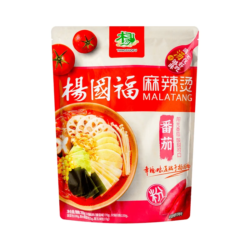 [Self-operated] China Yang Guofu Pure Vegan Spicy Hot Pot with Powder Tomato Soup Base 350g Northeast Internet Celebrity Spicy Hot Pot Spicy Sauce Soup