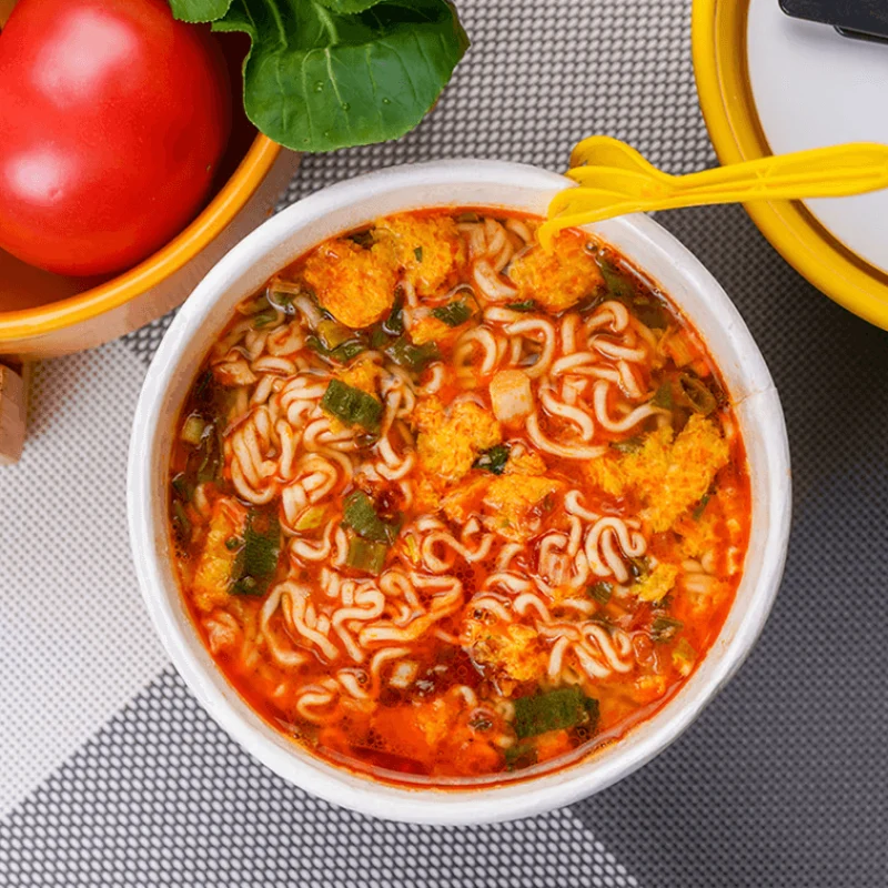 [Self-operated] China Uni-President Eggplant King Instant Noodles Tomato Egg Noodles Bucket 120g Instant Noodles Fast Food Late Night Ramen Noodle Soup