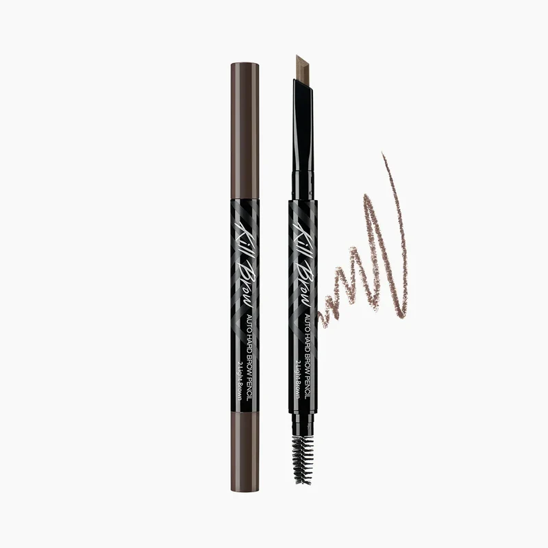 [Self-operated] Korean CLIO Kill Brow Double-headed Automatic Eyebrow Pencil #02 Light Brown 0.31g Long-lasting makeup, anti-smudge, natural three-dimensional color, waterproof, non-smudge, natural