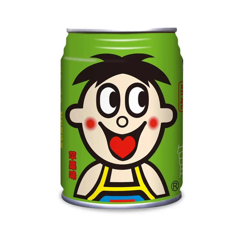 [Self-operated] China Want Want Wang Zai Milk Apple Flavor 245ml Children's Milk Breakfast Drink Canned Drink