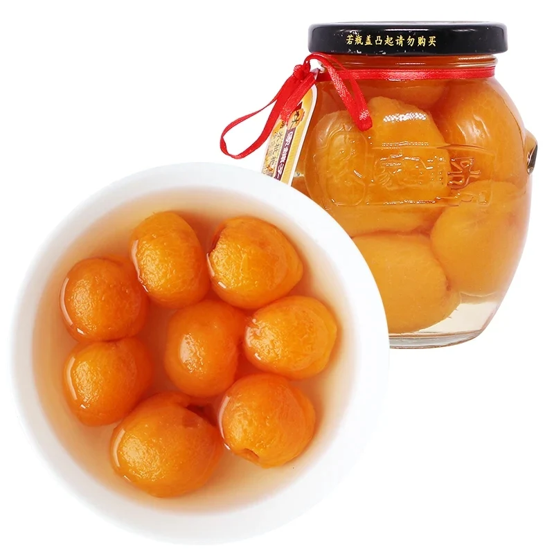 [Self-operated] China LEASUN Linjiapu Fresh Canned Loquat in Sugar Water 350g Snack Food Ready-to-Eat Canned Fruit