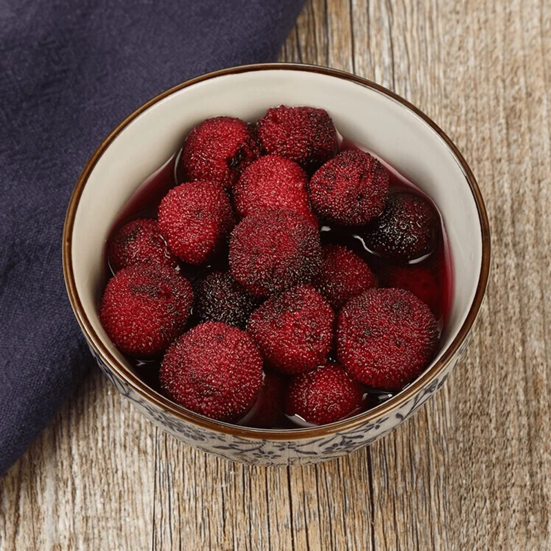 [Self-operated] China LEASUN Linjiapu canned fresh sugared bayberry 350g snack food ready-to-eat canned fruit