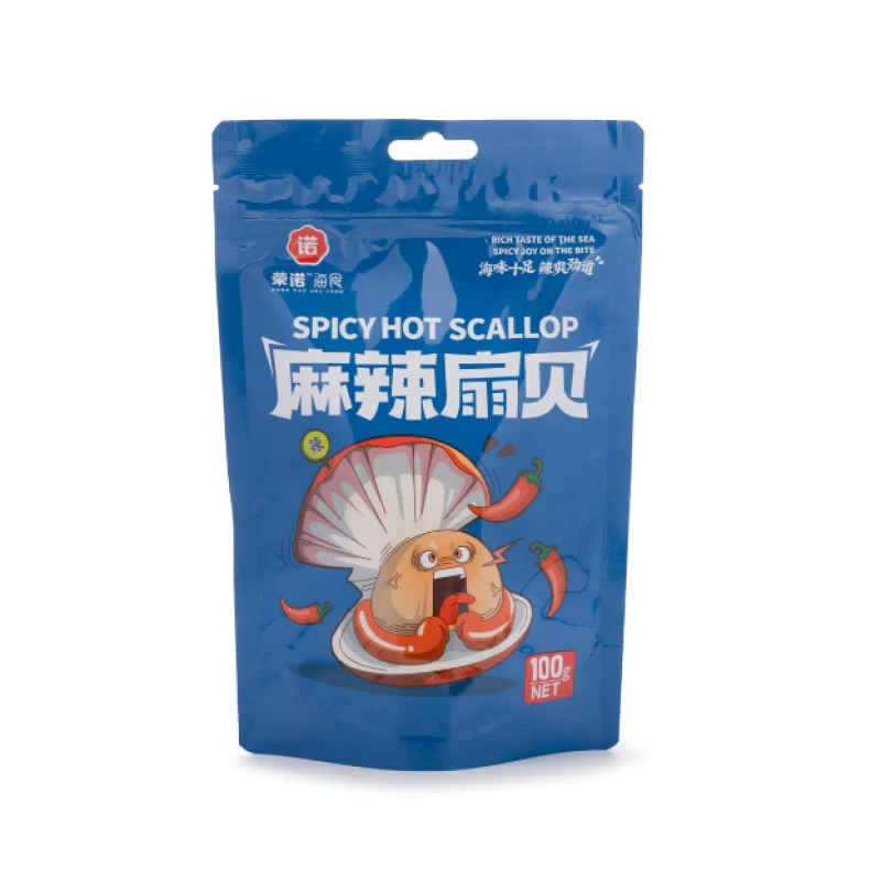 [Self-operated] China Ronnuo Seafood Spicy Scallops 100g Snacks Casual Spicy Snacks Cooked Ready-to-Eat Seafood