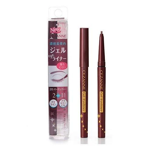 [Self-operated] Japanese CEZANNE Silkworm Pen 1 Pack #20 Burgundy Pearlescent Eyeliner Waterproof and Smudge-Free