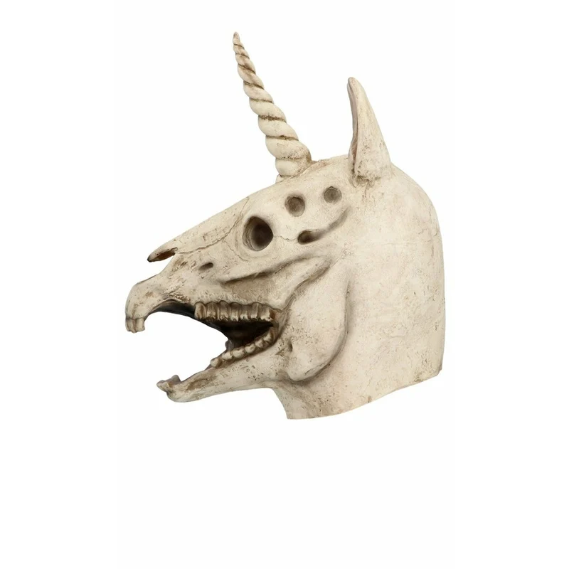 Einhorn Skelett Latexmaske
