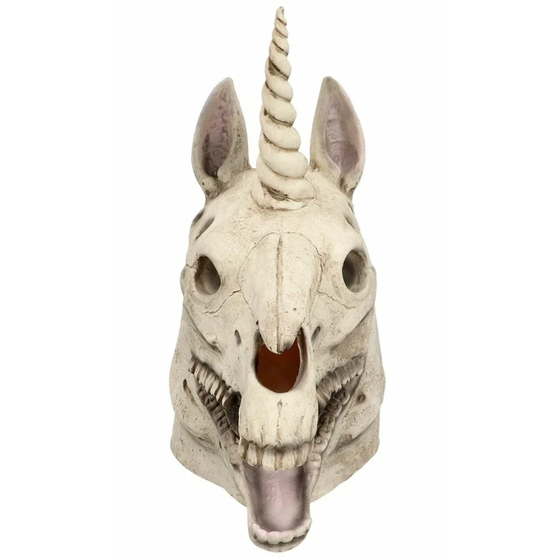 Einhorn Skelett Latexmaske