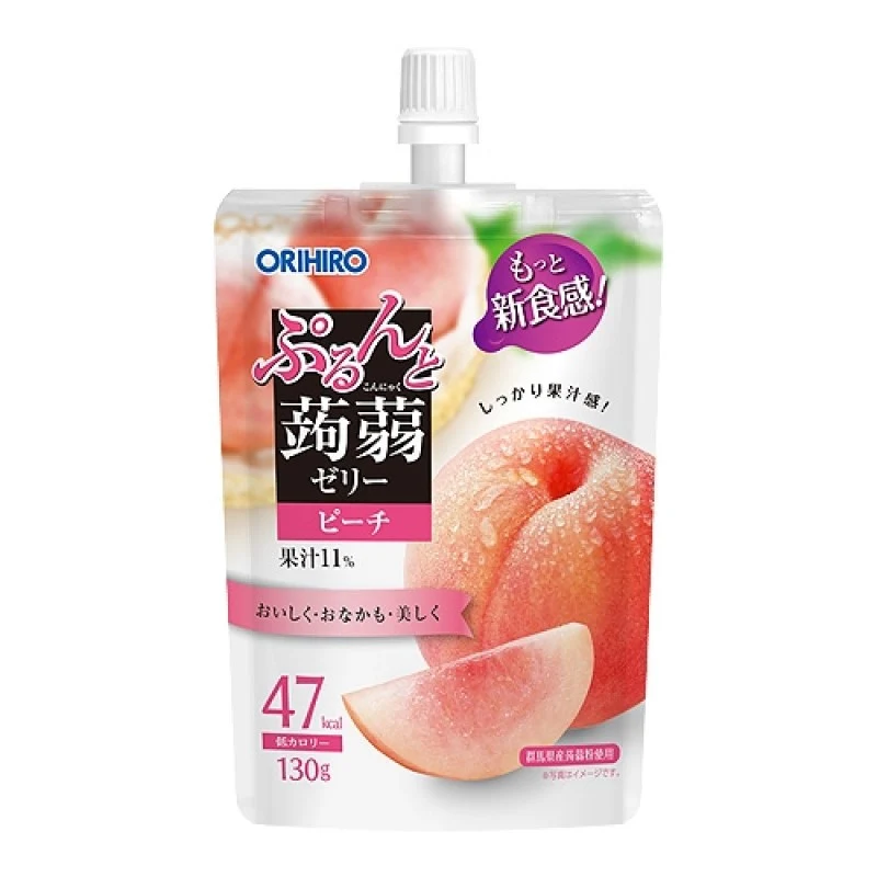 [Self-operated] Japan ORIHIRO Low Calorie Konjac Jelly 130g Peach Flavor