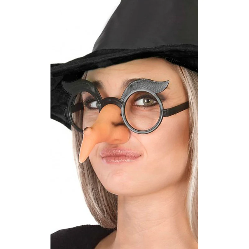 Hexen Brille mit Warze