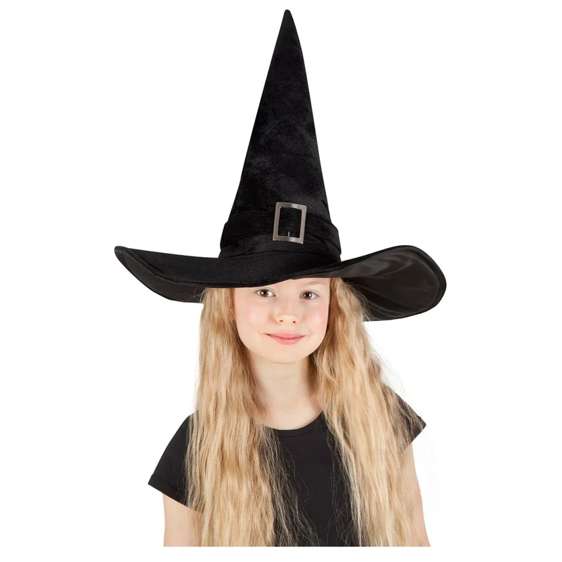 Hexenhut in schwarz für Kinder