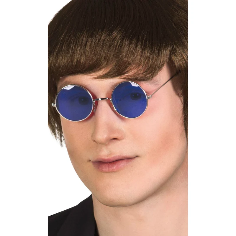 Runde Brille Blau