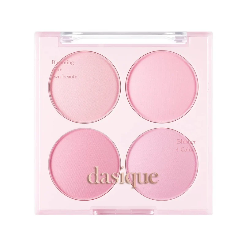 [Self-operated] DASIQUE Korean Ice Cream Series Four-Color Blush Palette 10.4g #08 Blueberry Sorbet (Multi-color Face Contouring)