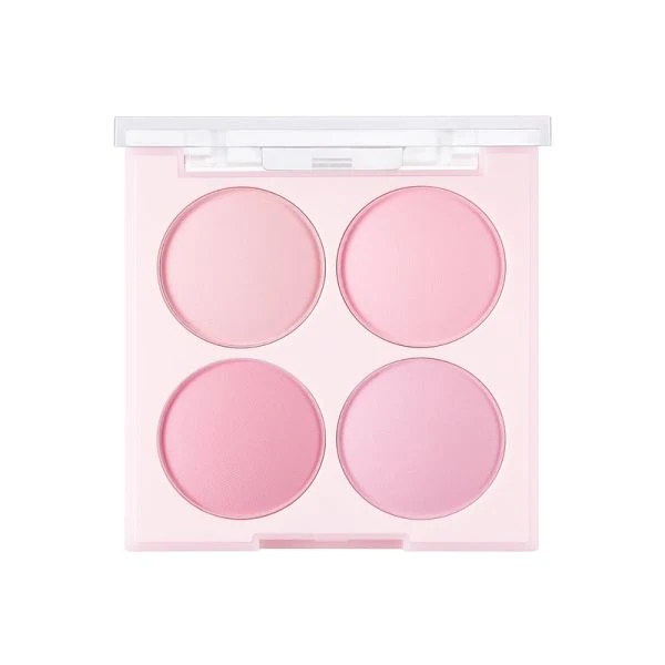 [Self-operated] DASIQUE Korean Ice Cream Series Four-Color Blush Palette 10.4g #08 Blueberry Sorbet (Multi-color Face Contouring)