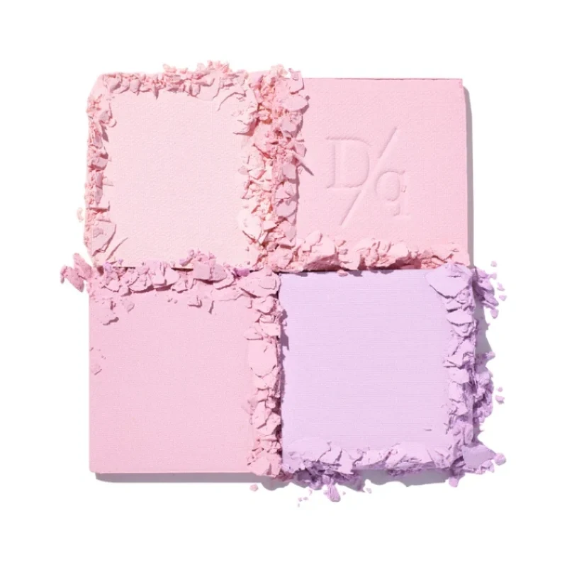 [Self-operated] DASIQUE Korean Four-Color Blush Palette with Contouring 10.4g #02 Cool Blending Lavender Tea Puffing Color Blush Purple Multi-Color Matte Face Contouring