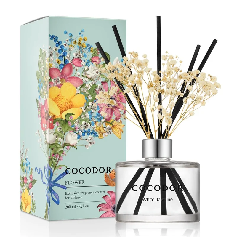 [Self-operated] COCODOR Classic Series Flameless Air Freshener White Jasmine 200ml Air Freshener Balm Essential Oil Fragrance Flameless Diffuser Air Freshener Fragrance Stick
