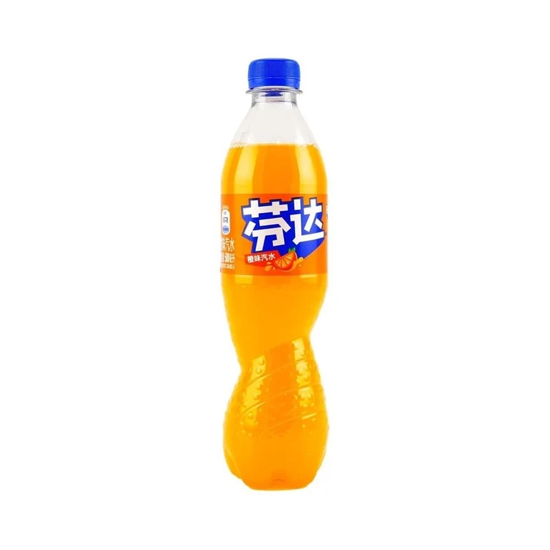 [Self-operated] Coca-Cola Fanta (Mainland China Version) Orange Soda 500ml - Summer Carbonated Beverage