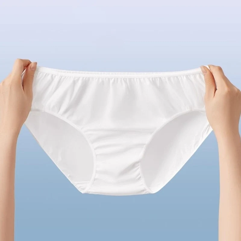 [Self-operated] China PURCOTTON Women's Disposable Cotton Underwear, Sterile Version, Size M, 5-pack, Individually Packaged, No Washing Required, Daily Disposable, Family Travel Item