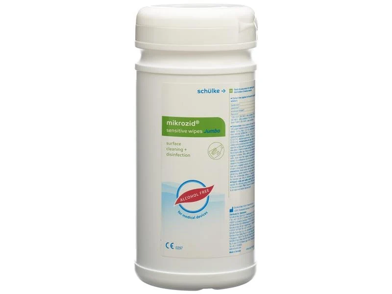 Schülke Mikrozid sensitive wipes Jumbo, Dose mit 200 Tücher