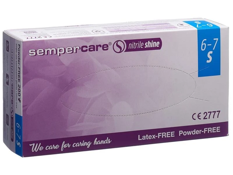 Sempercare Einweghandschuh Nitril shine, Grösse S, 200 Stück