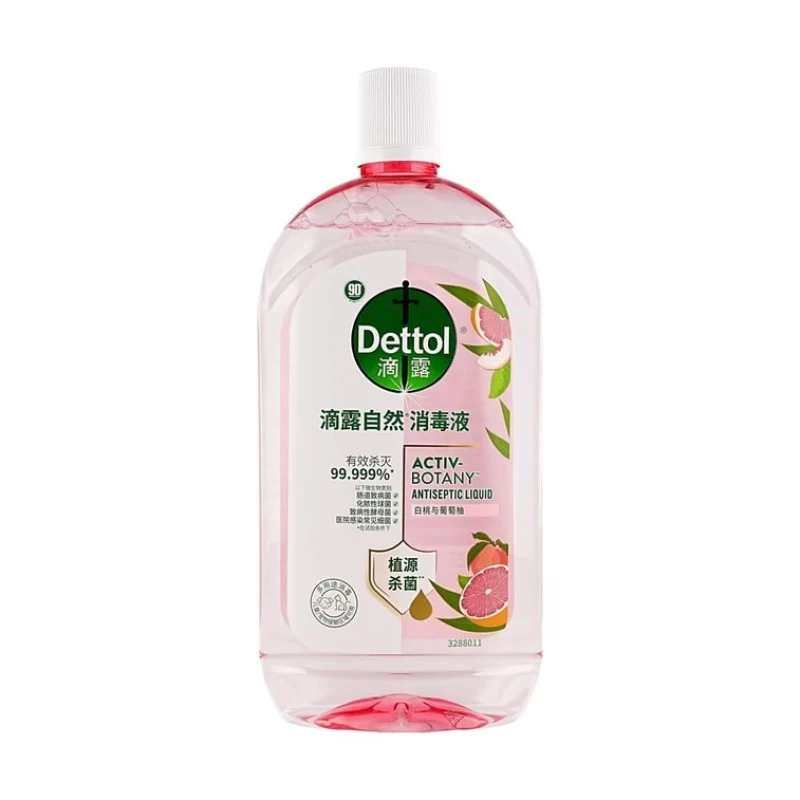 [Self-operated] DETTOL Natural Disinfectant Liquid, White Peach & Grapefruit Scent, 1L, Household and Laundry Fragrance Disinfectant, Gentle Antibacterial, Anti-mite, Children's Laundry Disinfectant