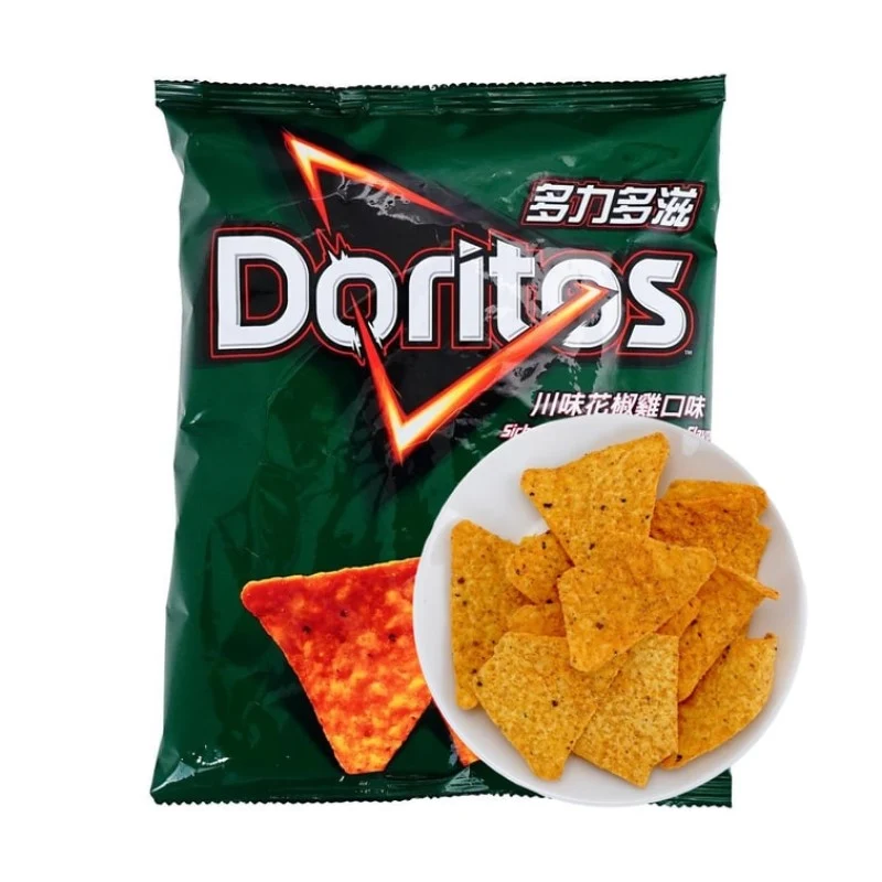 [Self-operated] Pepsi LAY'S DORITOS Corn Chips, Taiwanese Version, Sichuan Pepper Chicken Flavor, 68g/bag, Casual Snack, Puffed Food