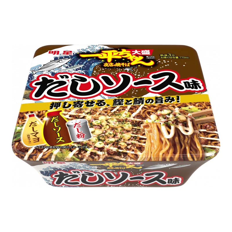[Self-operated] MYOJO Star Ippei Sauce Nightclub Fried Ramen Broth Sauce Flavor 175g Large Portion Ramen Instant Noodles Fast Food Late Night Snack