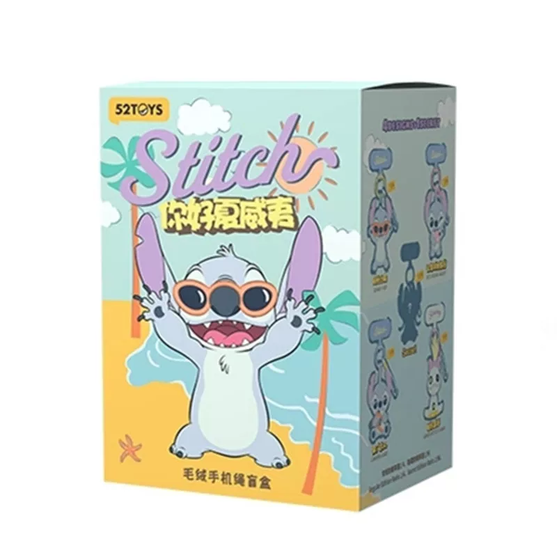 [Self-operated] 52TOYS Stitch Hello Hawaii Series Plush Phone Strap Blind Box (1 piece) Phone Charm