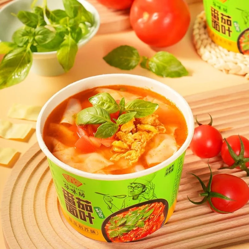 [Self-operated] HUAWEIFANG Tomato Noodles (Tomato and Mustard Flavor) 168g Instant Noodles, Soup Noodles, Ready-to-eat, Breakfast, Fast Food, Late Night Snack