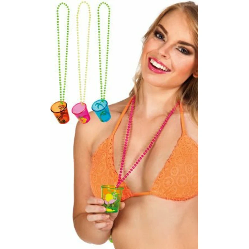 Halskette Hawaii Shotglas Pack 4 Stück
