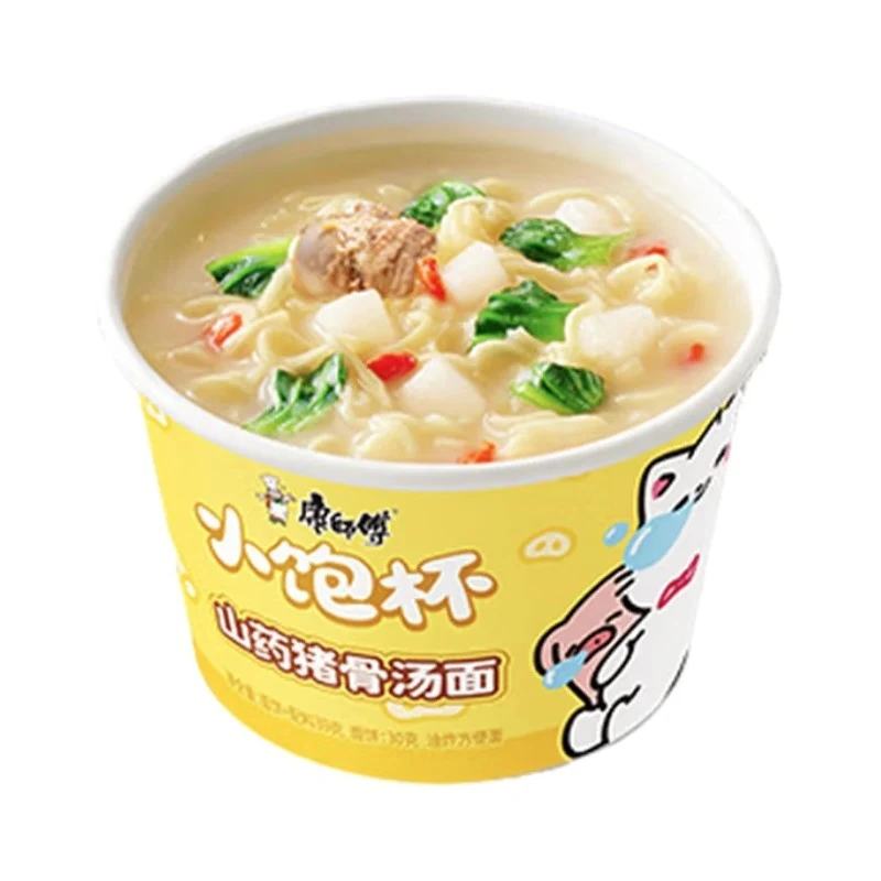 [Self-operated] Master Kong Small Cup Instant Noodles with Yam and Pork Bone Flavor, 39g, Perfect for a Late-Night Snack or Instant Noodle Soup