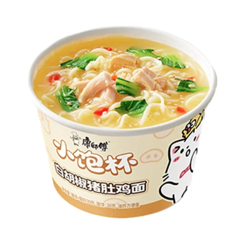 [Self-operated] Master Kong Small Cup Instant Noodles, White Pepper Pork Tripe Chicken Noodles, 39g (China) - Perfect for satisfying late-night cravings. Just one cup for instant noodles, quick meals, late-night snacks, ramen, and soup noodles.