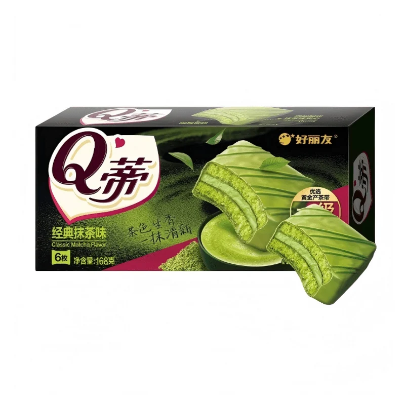 [Self-operated] ORION Q-Tee Multi-Layer Cake, Classic Matcha Flavor, 6 Pieces (Korean) - Pastry, Snack, Casual Food, Children's Snack