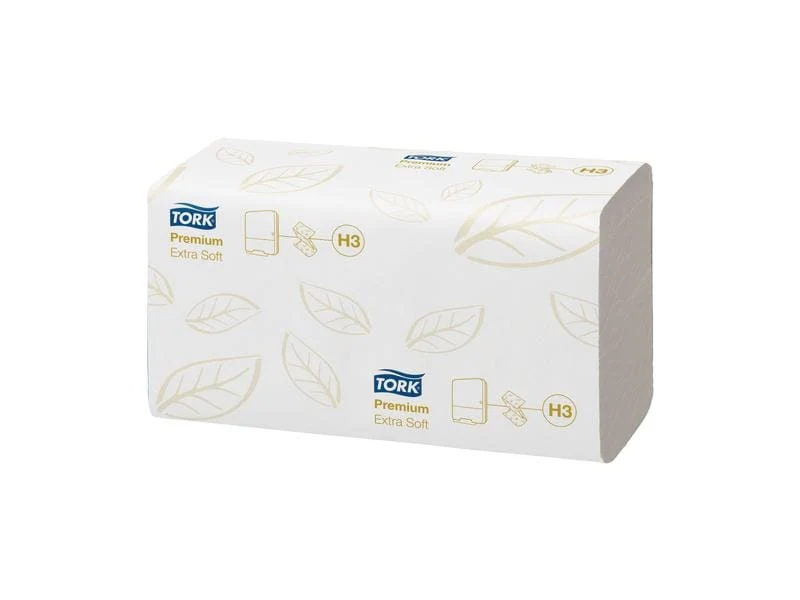 Tork Premium Extra Soft Handtuch H3, 23 x 23 cm, 2-lagig, 15 x 200 Stück