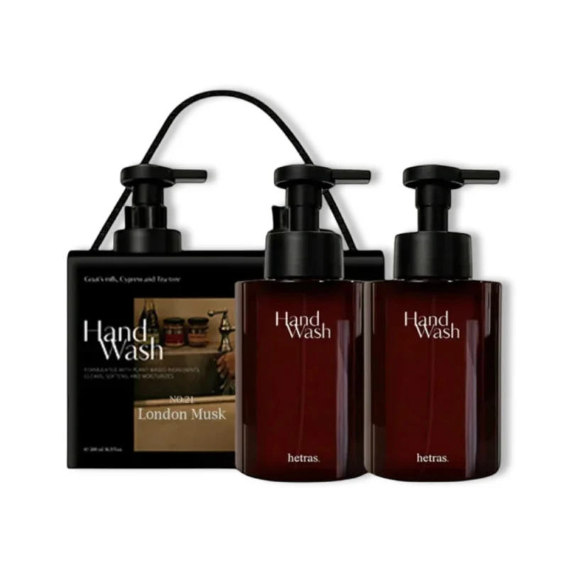 [Self-operated] HETRAS Fragrance Instant Hand Wash (London Musk) 515ml*2 bottles (Korea) - Cleanses, moisturizes, gentle on hands, non-irritating, large foam capacity.