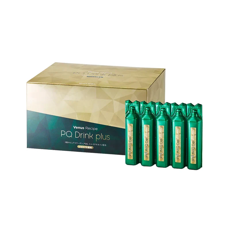 AXXZIA PQ Drink (15 bottles, 30ml) - Japanese AXXZIA PQQ Jade Drink (15 bottles, 30ml) - Revitalizes cells with ergothioneine and mitochondrial collagen