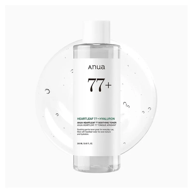 [Self-operated] South Korea ANUA Anyu An Houttuynia 77% Soothing Toner 250ml Weakly acidic wet compress lotion to shrink pores and remove blackheads Gentle calming oil control acne EXO Kim Junmyeon recommends sensitive skin