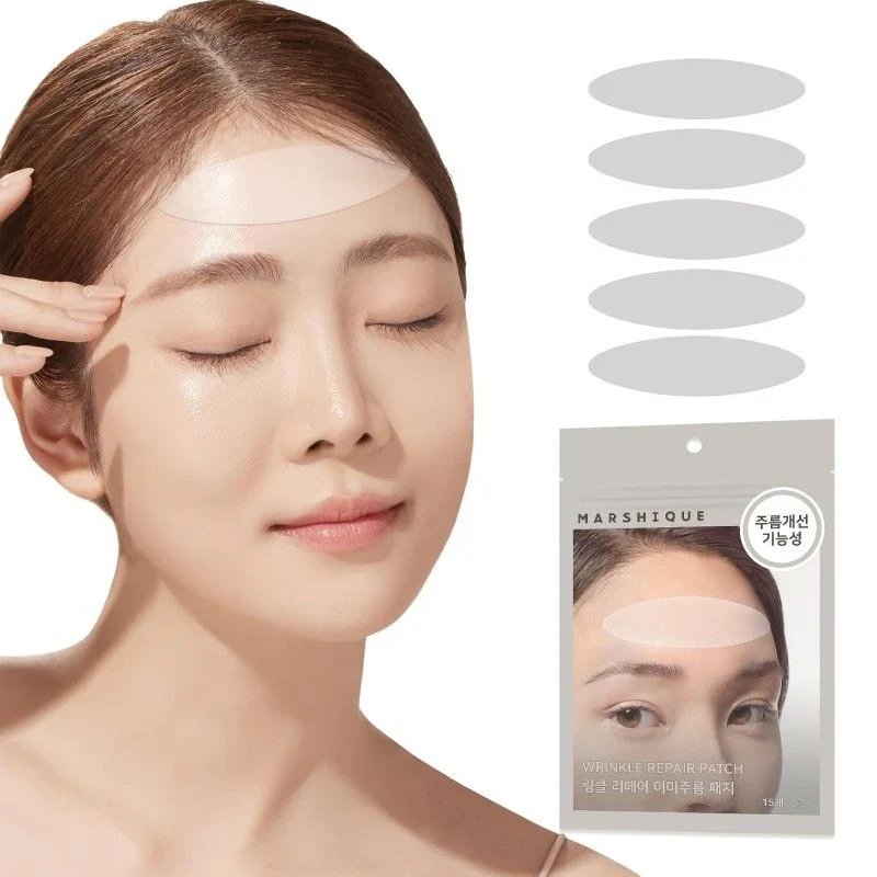 [Self-operated] Korean MARSHIQUE Forehead Wrinkle Removal Patches, 15-pack, smooths forehead wrinkles, frown lines, and frown lines.