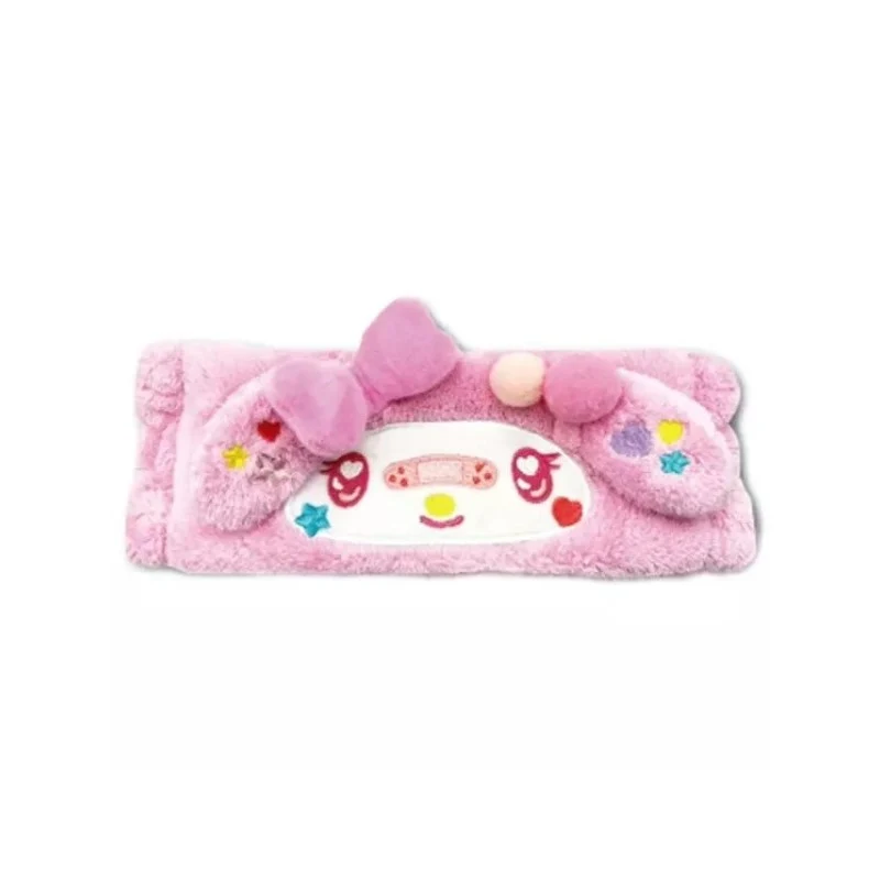 [Self-operated] Sanrio Colorful OK Bandage Series Plush Cartoon Quick-drying Headband My Melody Style 1-pack Cute Hair Tie for Makeup and Face Washing, Essential Home Face Washing Tool