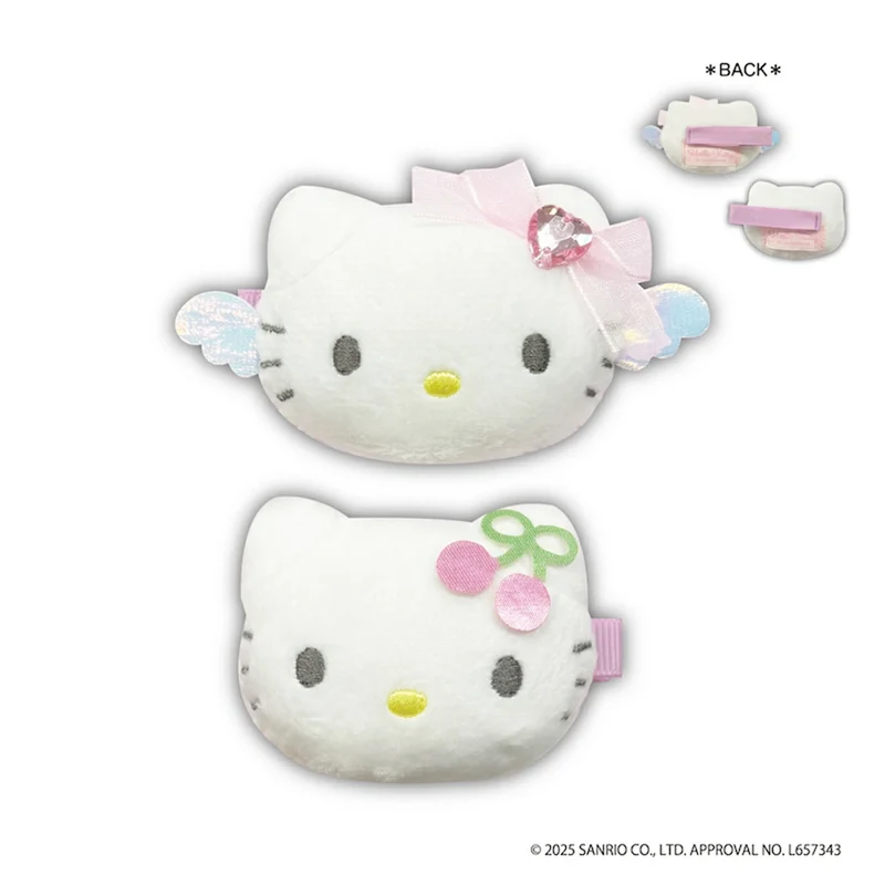 [Self-operated] Japan Sanrio Angel Series Hello Kitty Plush Multi-purpose Hair Clips (Pair) Hair Accessories