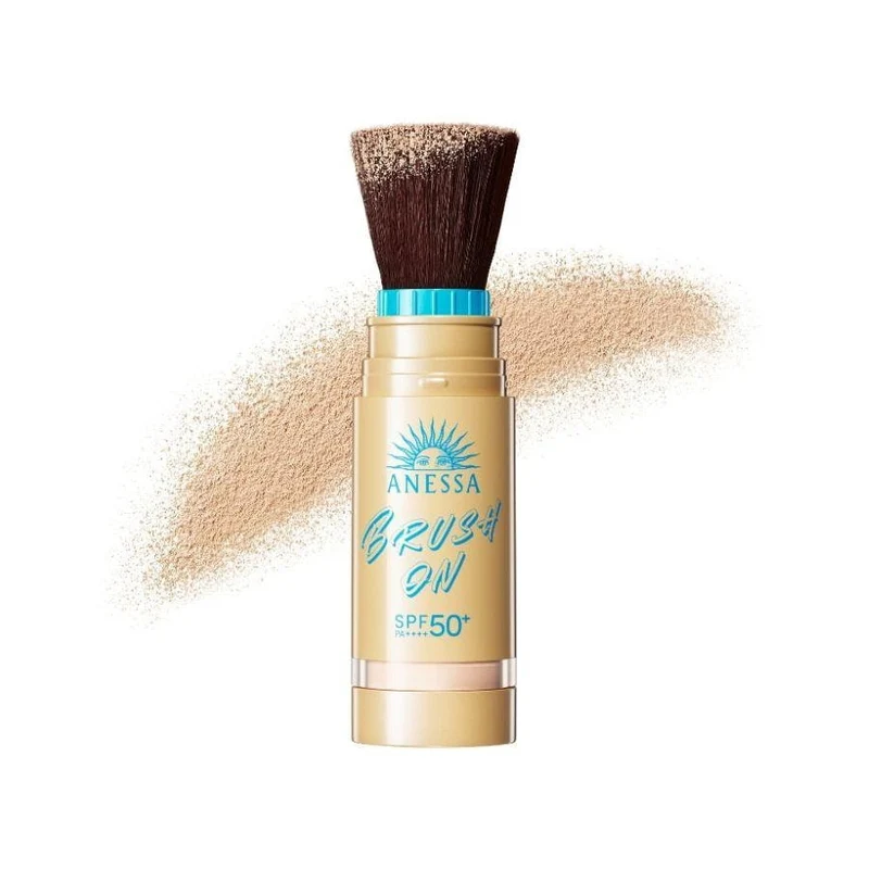 [Self-operated] SHISEIDO ANESSA Perfection Perfect Gold Bottle Sunscreen Powder with Brush Applicator SPF50+ PA++++ 3g (Japan) - 12-hour long-lasting, setting, oil control, sweat-resistant, friction-resistant, refreshing matte finish, suitable for sensitive skin.