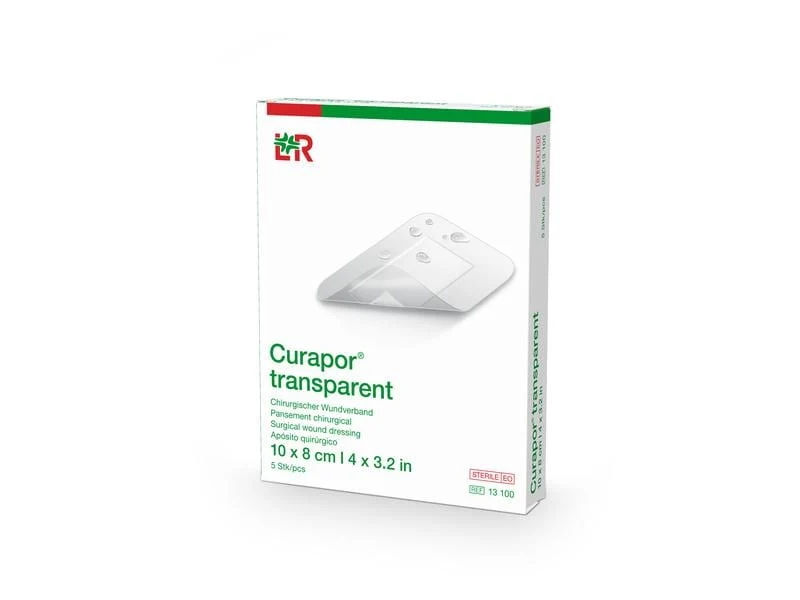 Lohmann Rauscher L&R Curapor transparent, chirurgischer Wundverband, steril, 10 x 8 cm, 25 Stück