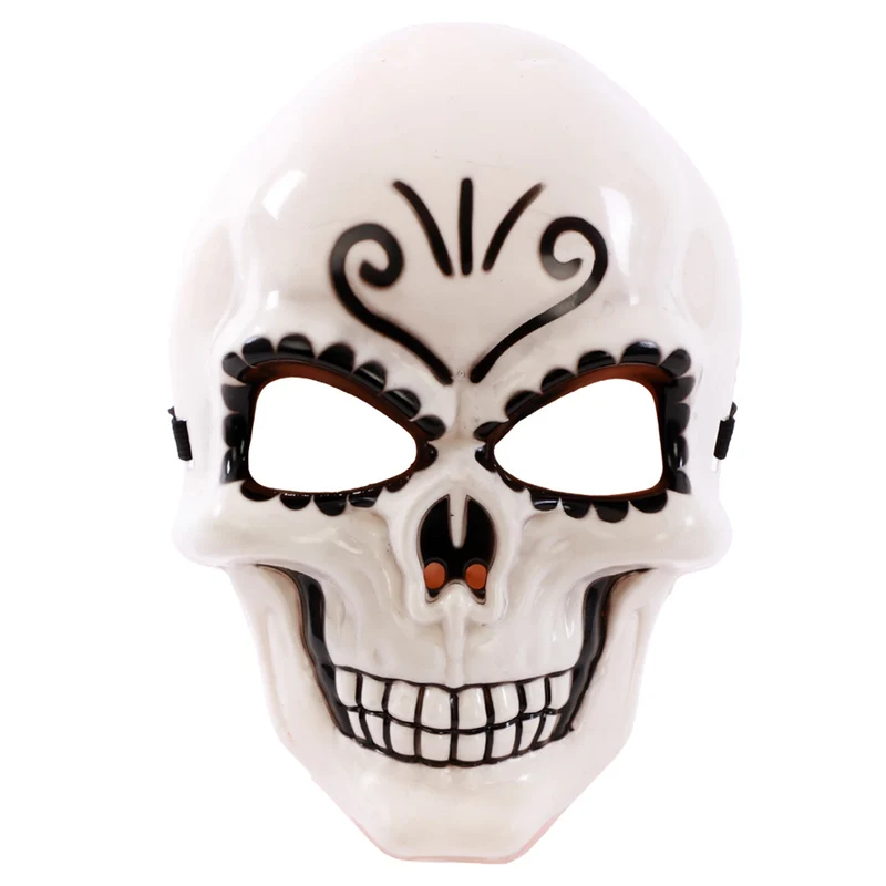Weiße Catrina-Maske