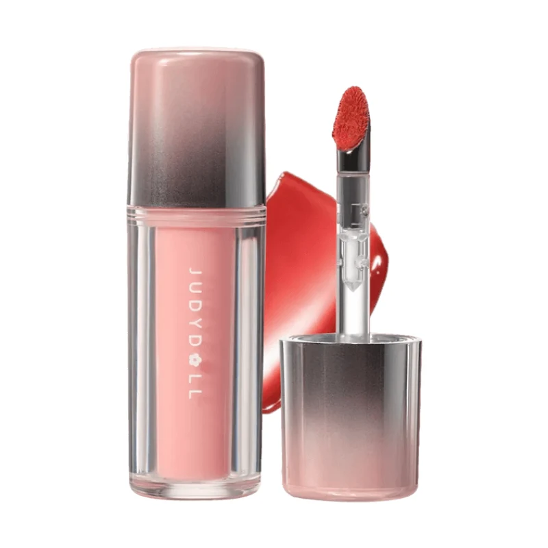 [Self-operated] JUDYDOLL 2nd Generation Ice Iron Dual-Effect Mirror Gloss Lip Gloss #02 Super Sweet Strawberry Brightening Red Tone 2.4g Anti-Wrinkle Repairing Essence Non-Transfer Glass Lip