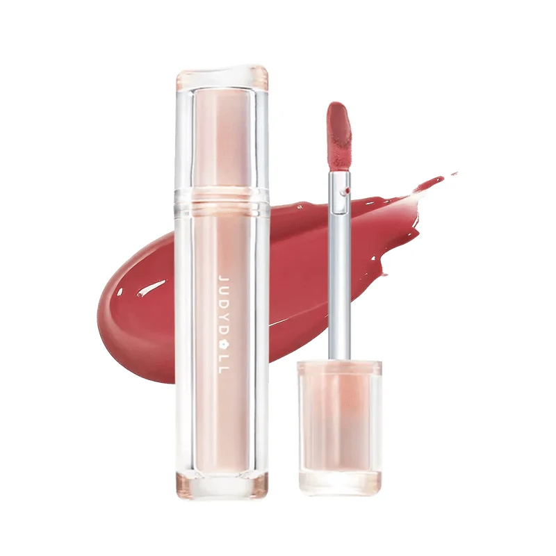 [Self-operated] JUDYDOLL Iced Tea Mirror Lip Gloss #N05 Fig Jelly 2.4g, Glossy, Slightly Tipsy Tea Jelly Glass Lip, Moisturizing, Non-sticky, Faux Natural Makeup Special Blend Lip Gloss Lip Mud Lipstick