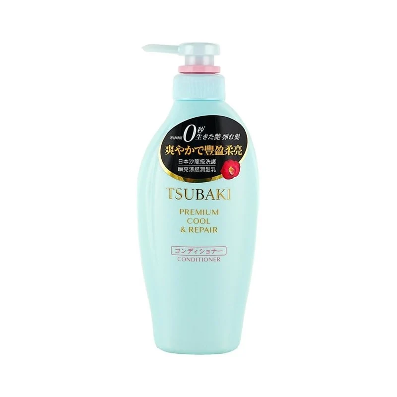 [Self-operated] SHISEIDO TSUBAKI Instant Shine Cooling Conditioner (Blue Camellia) 450ml - Volumizing, Fluff-Reducing