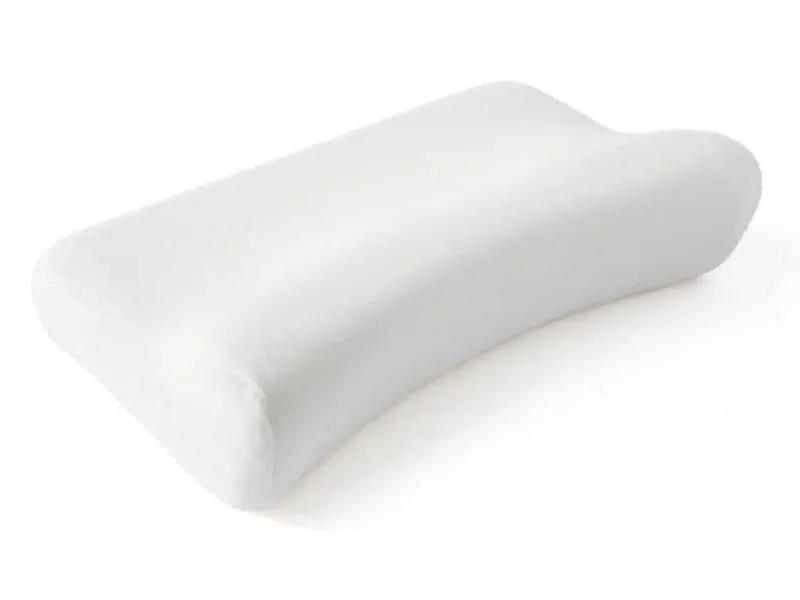 SISSEL Nackenkissen Compact Pillow mit Veloursbezug, 37 x 25 x 9 cm